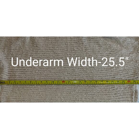 POL Chenille Turtleneck Chunky Sweater Womens S Beige 3/4 Cuffed Sleeves - Picture 16 of 16